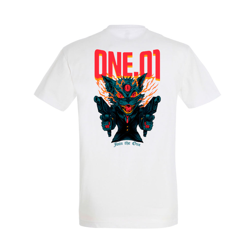 T-Shirt Gang Cat - White