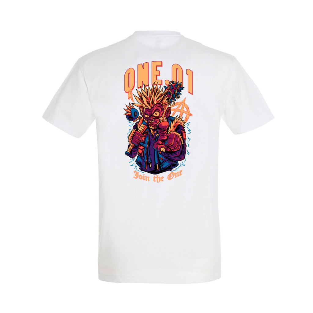 T-Shirt Singe Punk - White